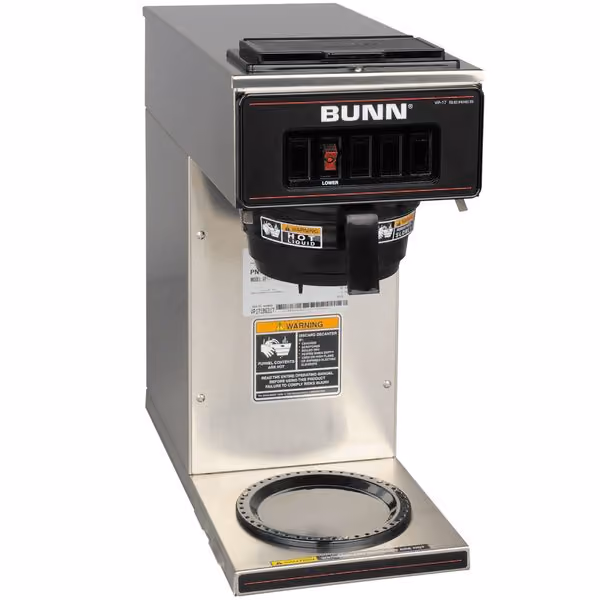 BUNN VP17-1SS stainless steel pourover commercial coffee brewer