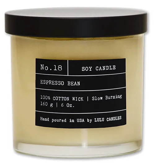 espresso bean coffee candle