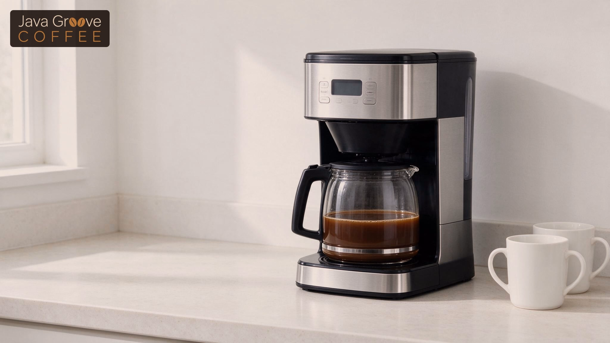 Best coffee makers at Bed Bath & Beyond: a steel drip maker with a glass carafe