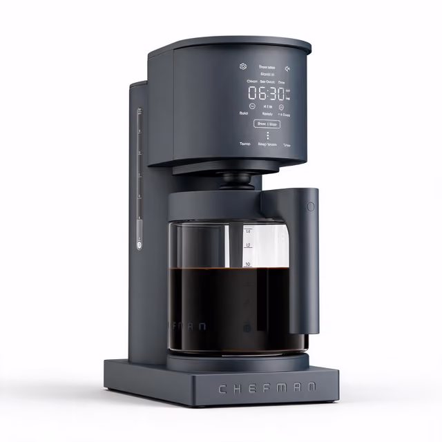 Chefman Caffeinator Drip 14-cup coffee maker in dark matte finish