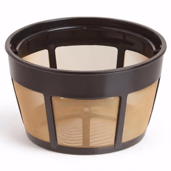 Gold-tone basket filter