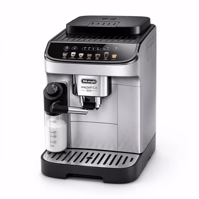 De'Longhi Magnifica Evo automatic espresso machine with LatteCrema milk carafe