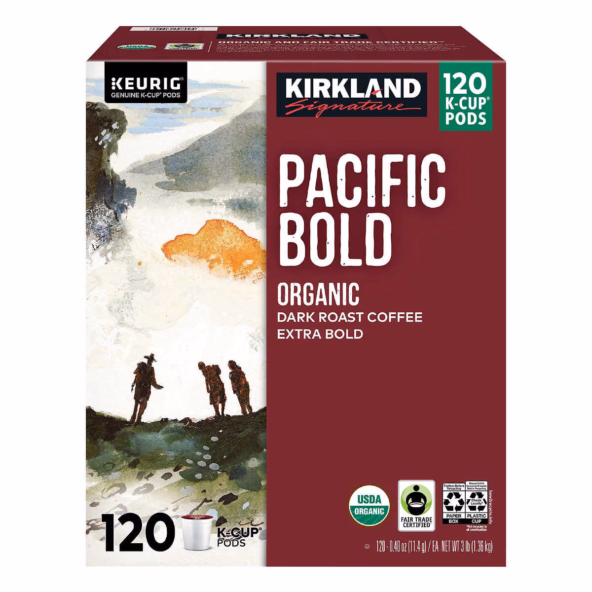 Kirkland Signature Coffee Organic Pacific Bold