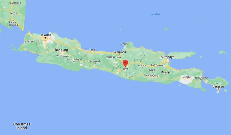 Why Do They Call Coffee Java. map of java island exlanation