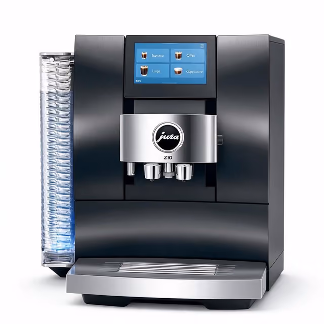 Jura Z10 super automatic espresso machine in Aluminum Black