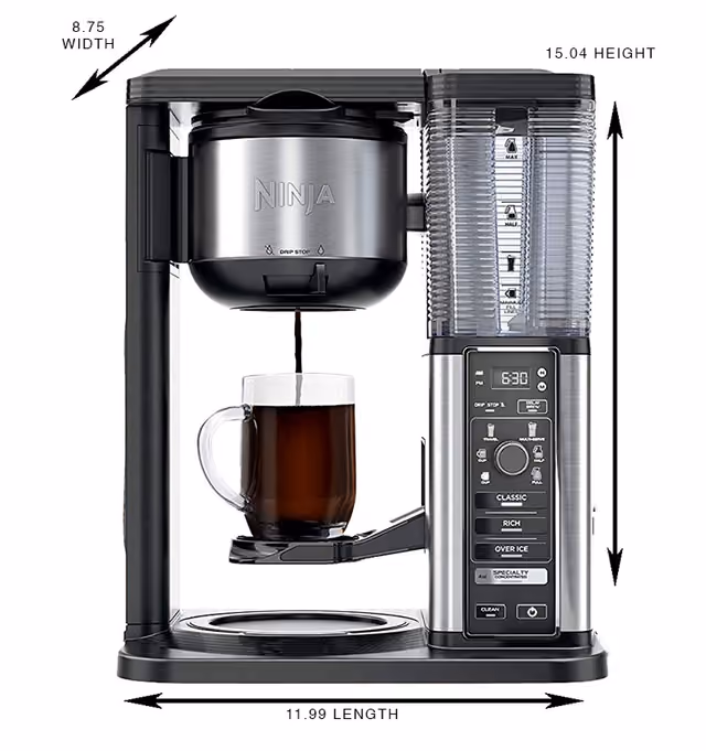 coffee ninja target dimensions