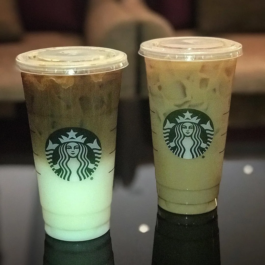 upside-down caramel macchiato vs. regular caramel macchiato